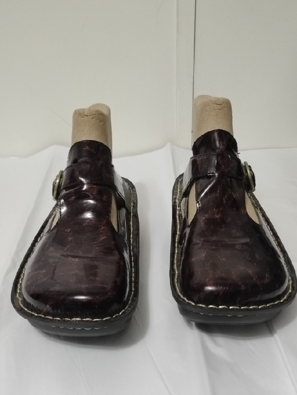 Allegra Women's 39 Leather Slip-On Buckle Shoes in Dark Brown - Picture 6 of 10